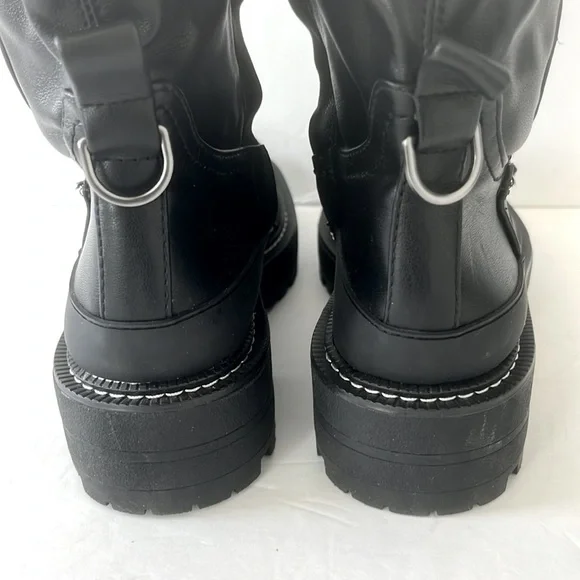 Sam Edelman $225 Women’s Lerue Over The Knee Lug Sole Black Boots Size 6 NWT - Picture 9 of 10